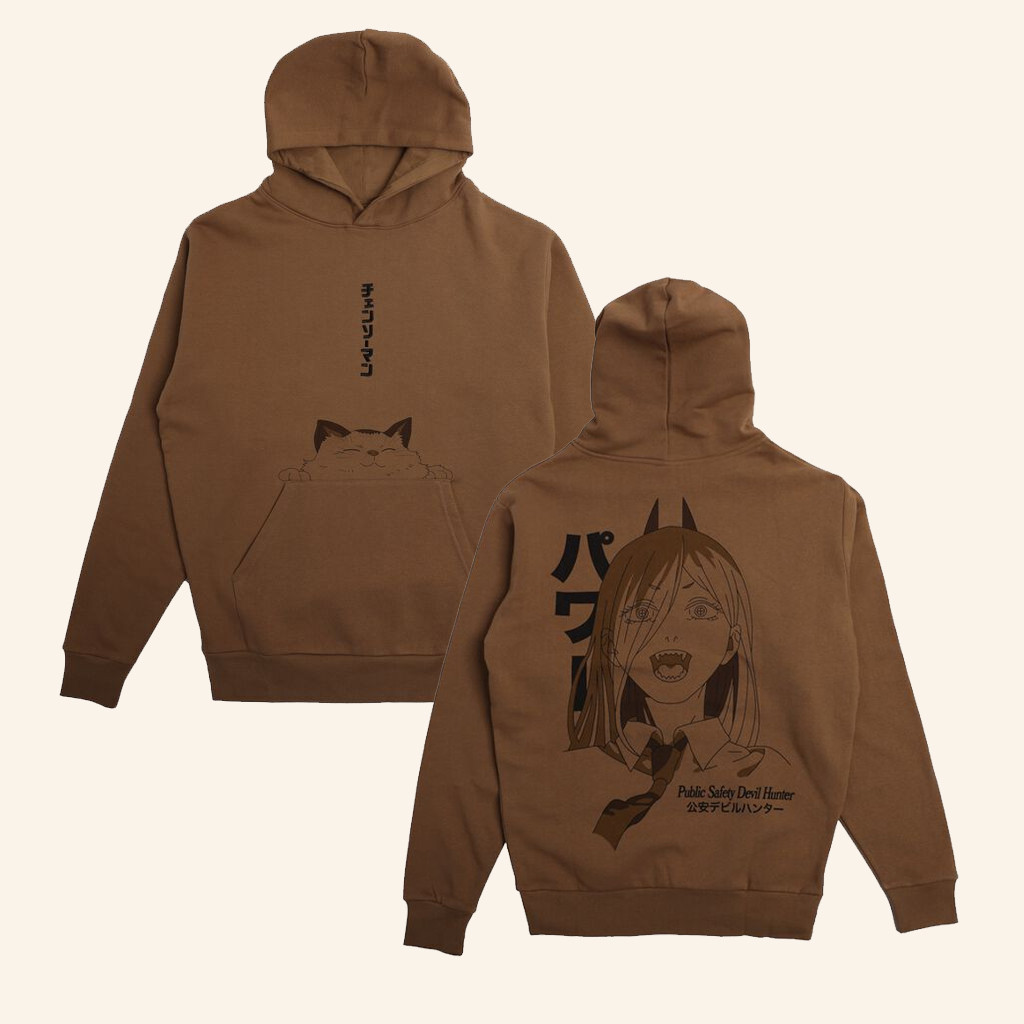 Crunchyroll Merch Chainsaw Man Power And Meowie Hoodie Xmas Gifts For Daughter Crunchyroll Merch Chainsaw Man Power And Meowie Hoodie Xmas Gifts For Daughter