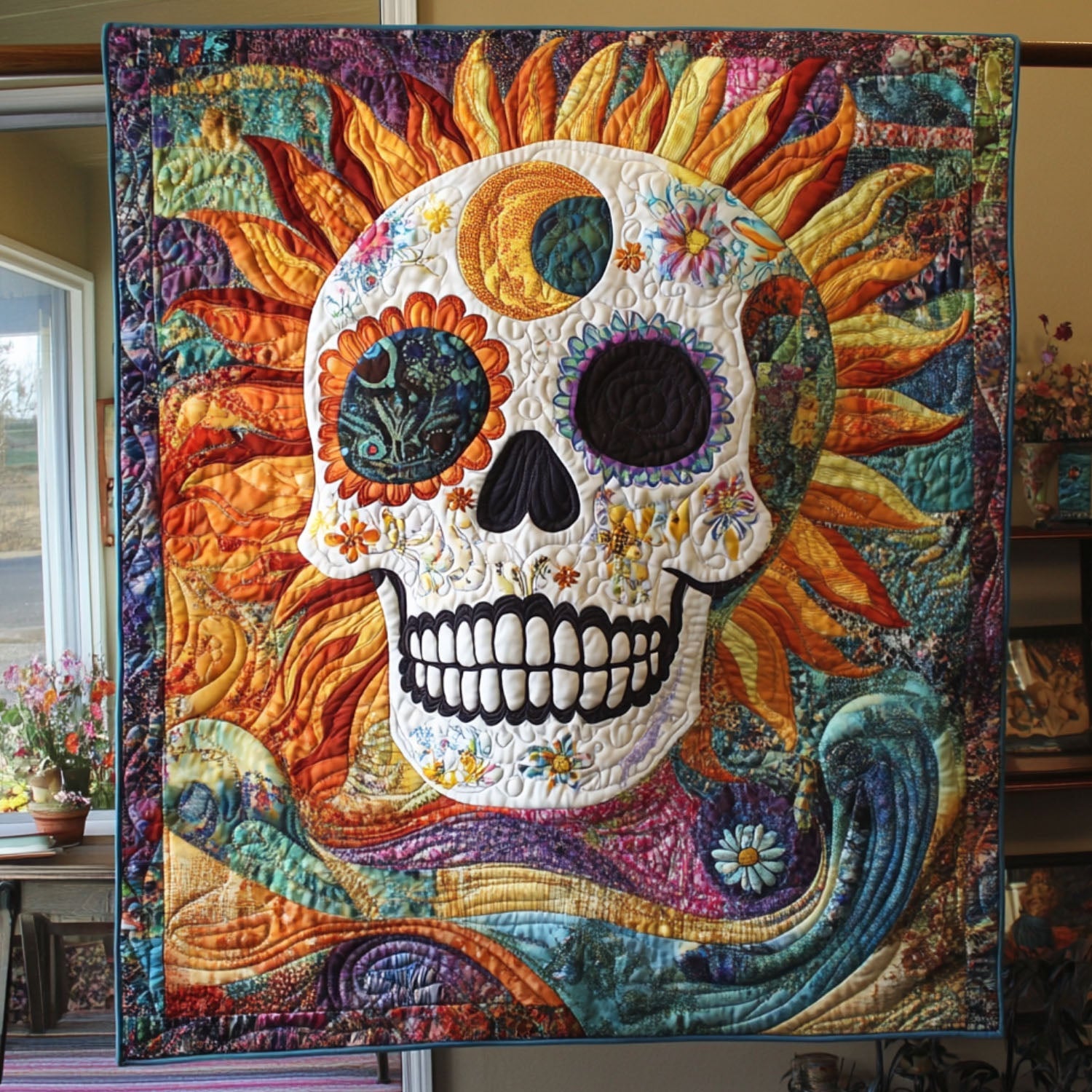 Crypt Keeper Quilted Blanket Cool Throw Blanket Best Christmas Gifts For Relatives