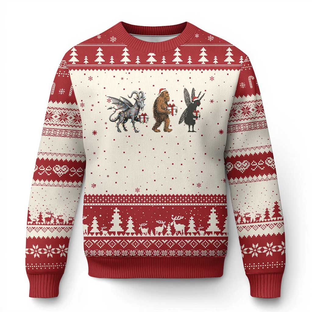Cryptid Ugly Christmas Sweater Crazy Ugly Xmas Sweater For People Who Love Cryptid