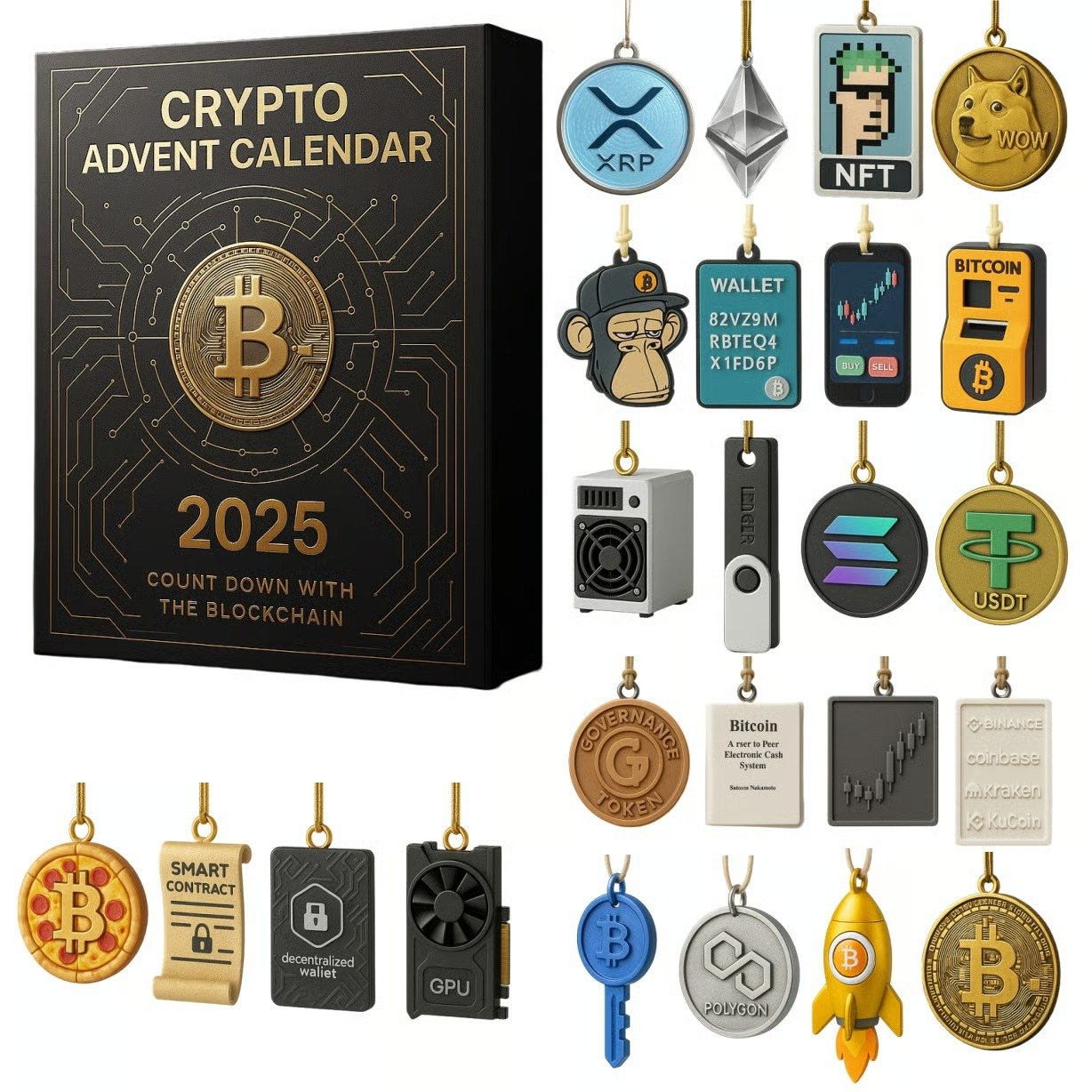 Crypto Currency Advent Calendar 2025 Christmas Advent Calendar Xmas Gifts For Him