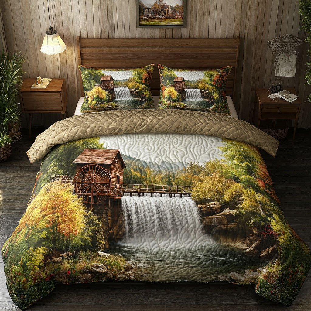 Crystal Falls Quilted Bedding Set Best Comforter Sets Secret Santa Gifts