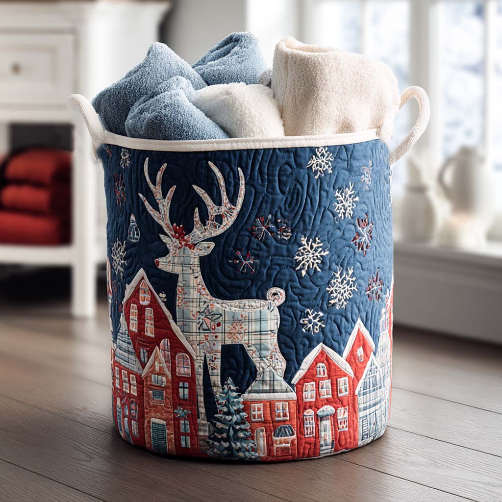 Crystal Hooves Quilted Laundry Basket Best Quilted Laundry Basket Gift for Friends and Family