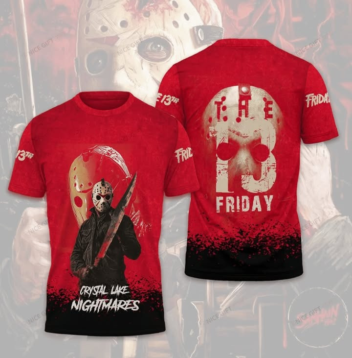 Crystal Lake Nightmares 3D T-Shirt Great Present For Music Fans