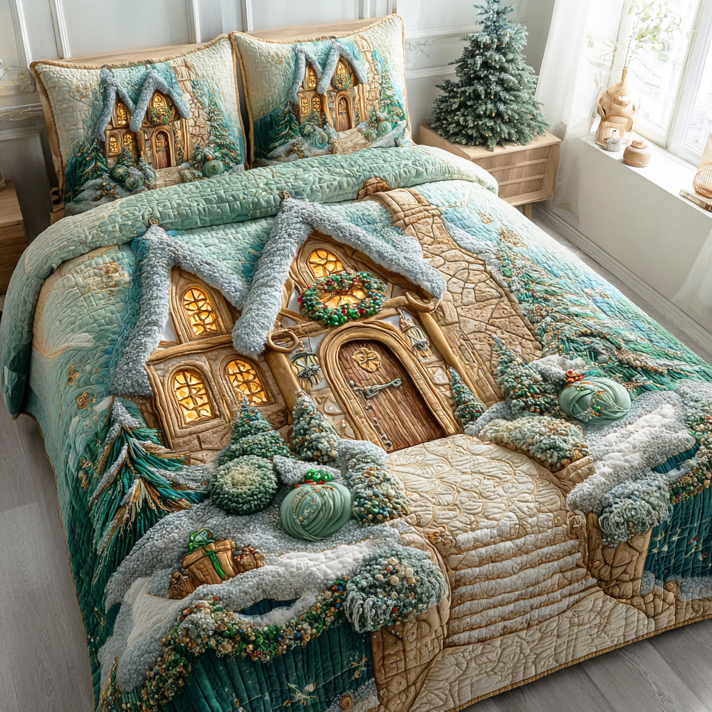 Crystal Morning Quilted Bedding Set Xmas Duvet Sets Best Secret Santa Gifts