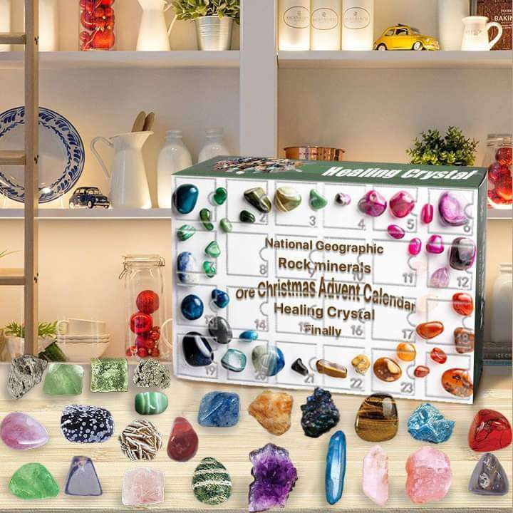 Crystal Ore Christmas Advent Calendar Holiday Home Decor Unique Christmas Gift Ideas