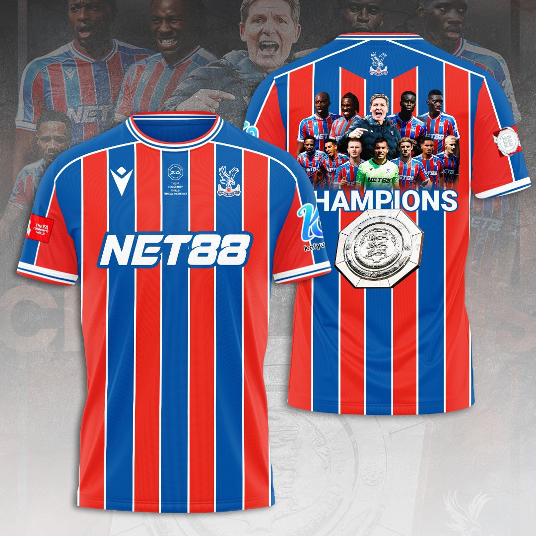 Crystal Palace FC 3D Net88 T-Shirt Present Gift For Only Fan Football