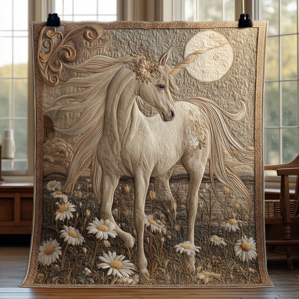 Crystal Unicorn Quilted Blanket Christmas Room Decor Gifts For Deer Hunters