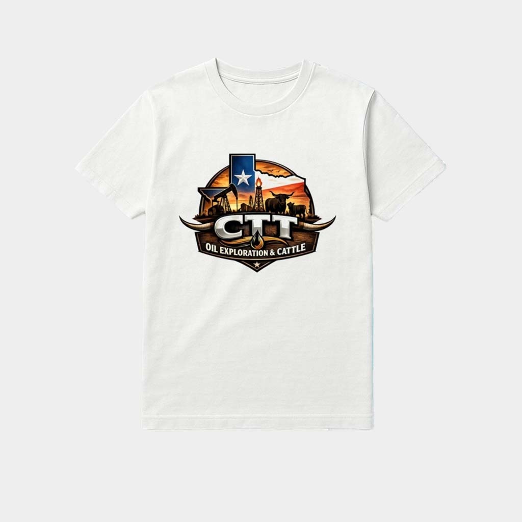 Ctt Oil Exploration And Cattle Graphic Shirt Birthday Presents For Dad