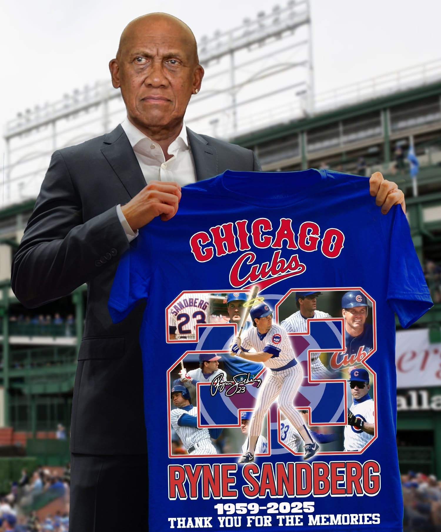 Cubs Ryne Tribute Shirt Thank You For The Memories T-Shirt Best Gifts For Baseball Lovers