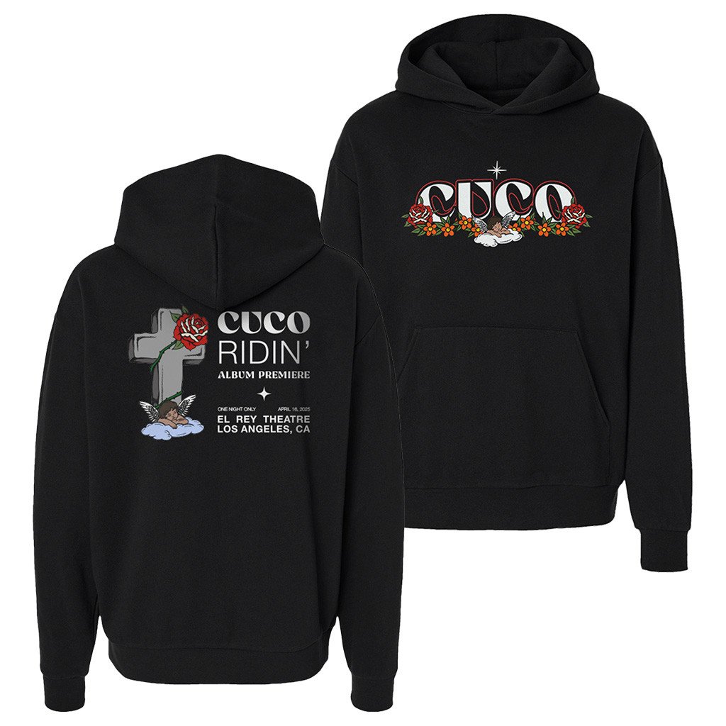 Cuco Merch Cuco Ridin Premiere Black Hoodie Gift Ideas For Fans Cuco Merch Cuco Ridin Premiere Black Hoodie Gift Ideas For Fans