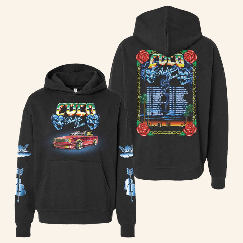 Cuco Official Merch Ridin Tour Hoodie Gifts For Father Cuco Official Merch Ridin Tour Hoodie Gifts For Father