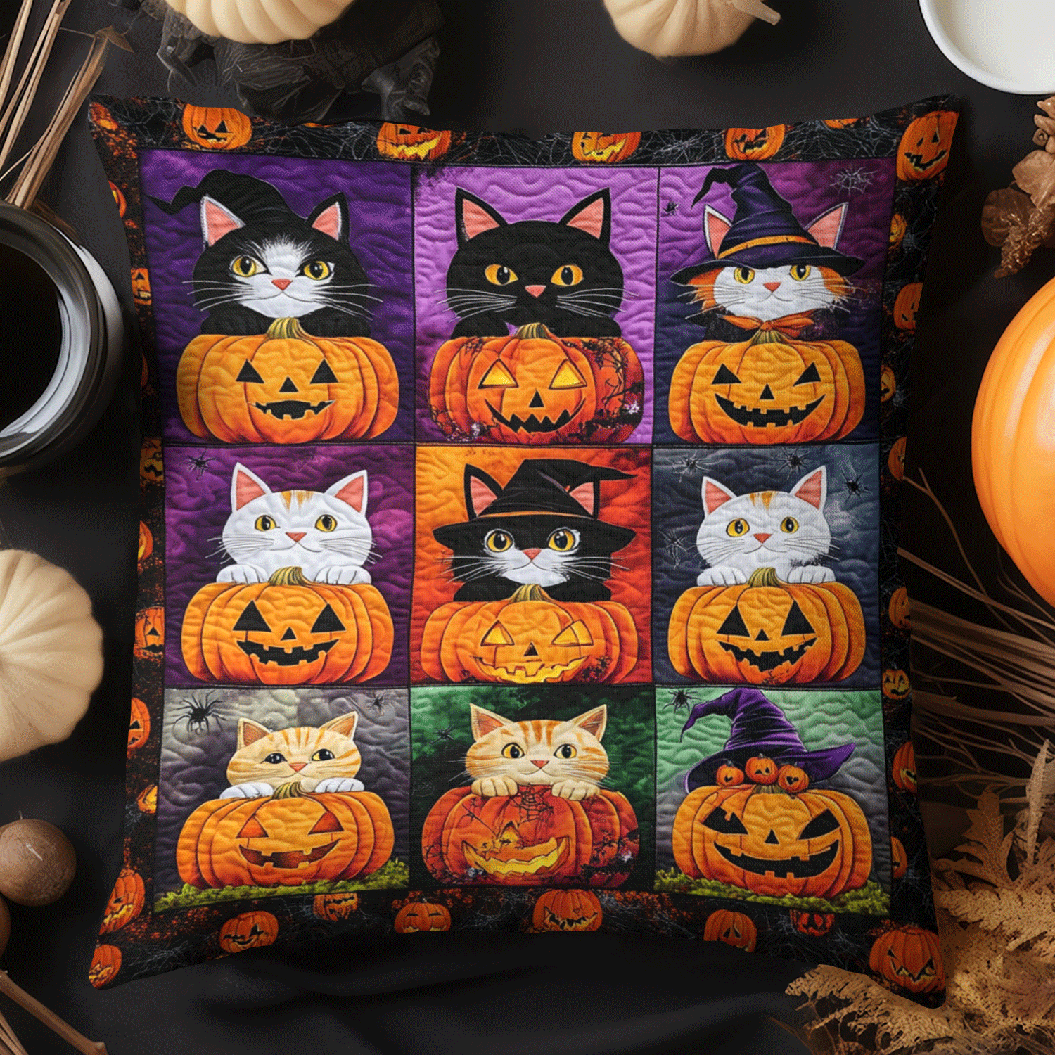 Cuddle Cat Dream Pillow Case Buffalo Plaid Pillow Cover Holiday