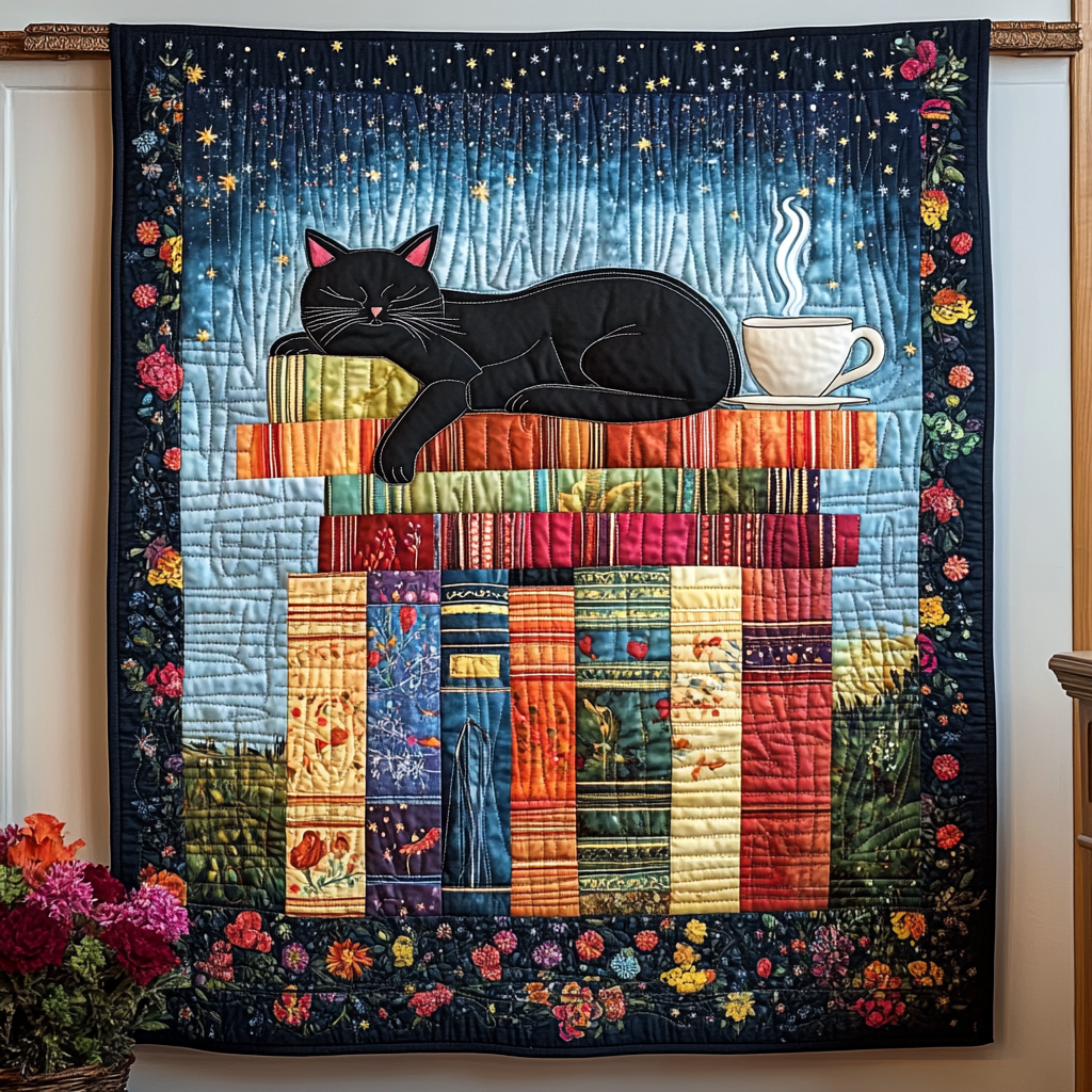 Cuddle Cat Dream Quilted Blanket Gifts For Cat Owners