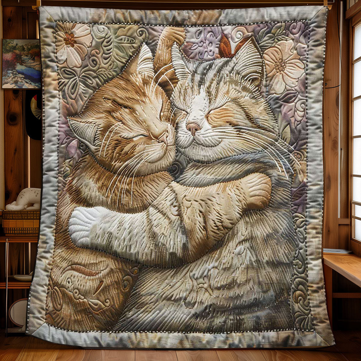 Cuddly Cats Quilt Blanket Couch Blanket Good Mothers Day Gifts