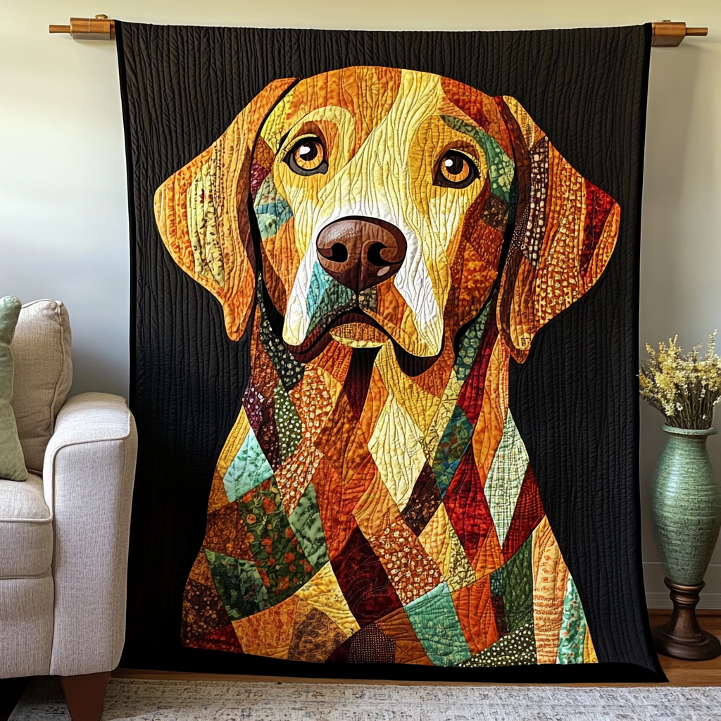 Cuddly Labrador Quilted Blanket Gifts For Pet Owners