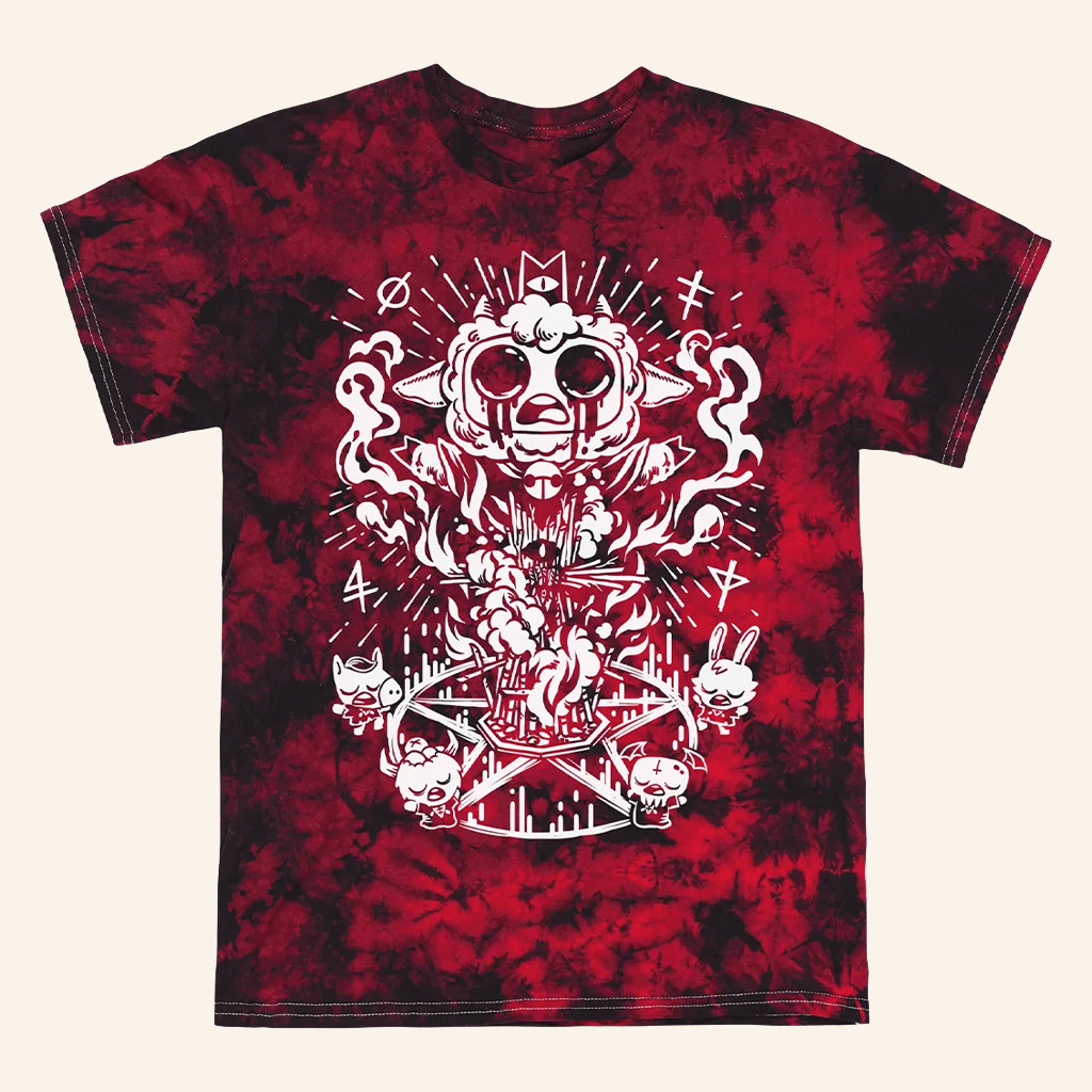 Cult Of The Lamb Merch Bonfire Ritual Tie Dye T-Shirt Birthday Gift For Husband Cult Of The Lamb Merch Bonfire Ritual Tie Dye T-Shirt Birthday Gift For Husband