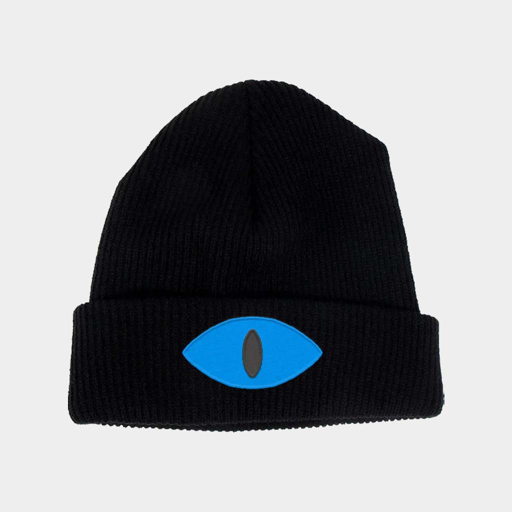 Cult Of The Lamb Merch Cult Of The Lamb Blue Embroidered Eye Beanie Hat Birthday Gifts For Son