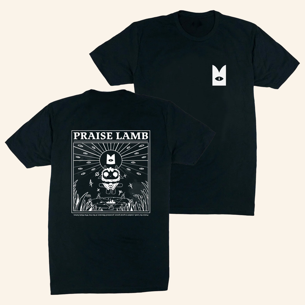 Cult Of The Lamb Merch Praise Lamb T-Shirt Cult Of The Lamb Shirt Gifts For Son Cult Of The Lamb Merch Praise Lamb T-Shirt Cult Of The Lamb Shirt Gifts For Son