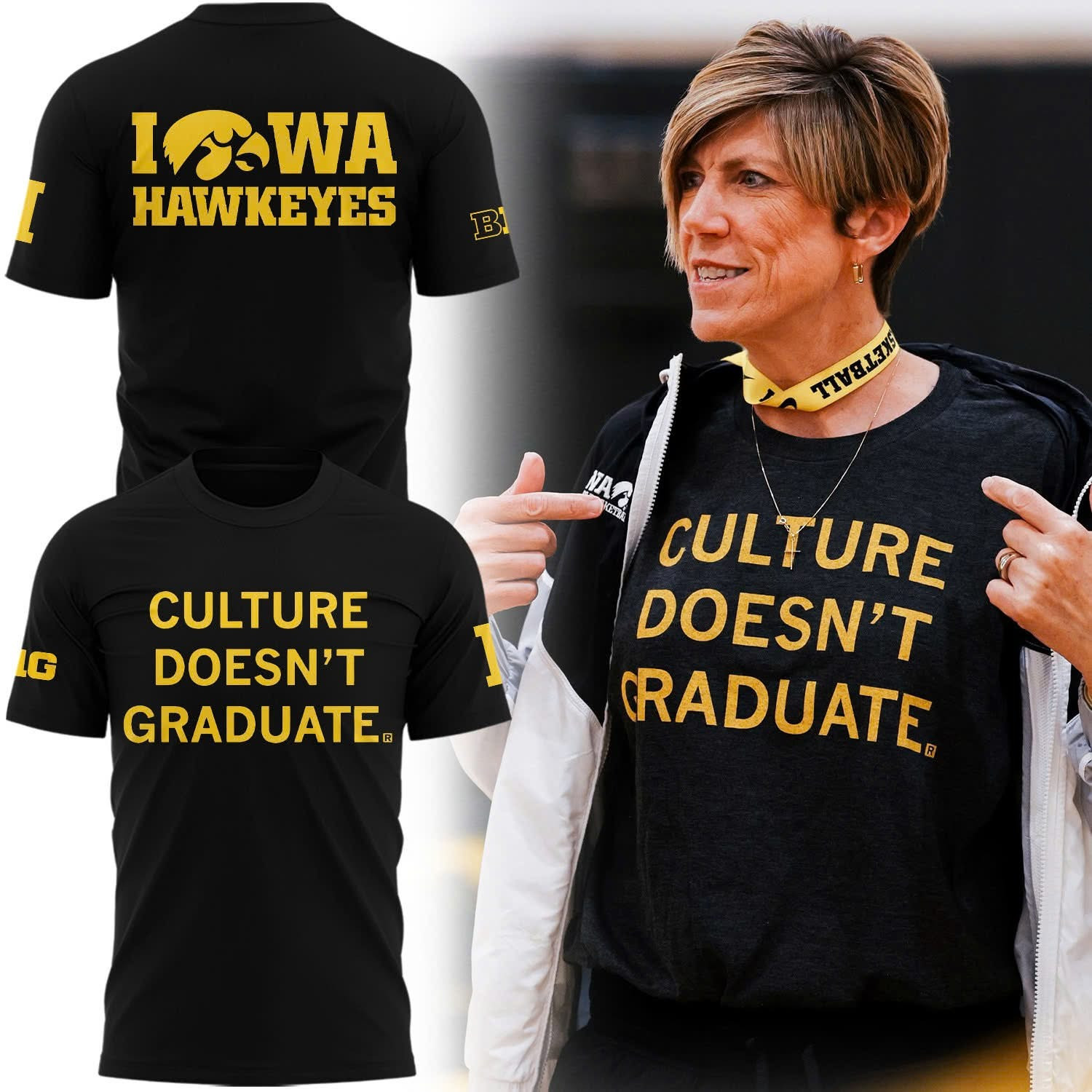 Culture Doesn't Graduate T-Shirt Iowa Hawkeyes Women's Basketball Fan Clothing Gifts