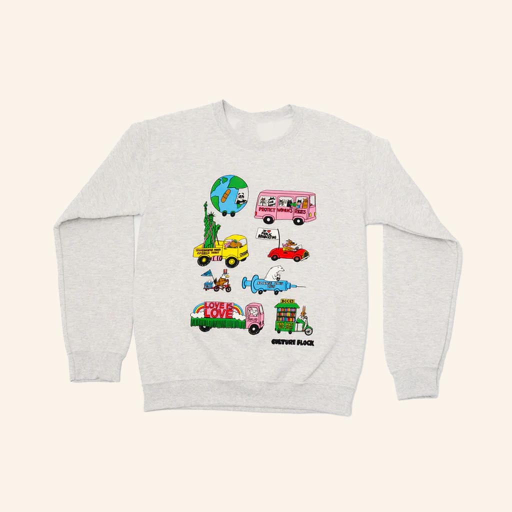 Culture Flock Merch Equality And Progress And Things That Matter Sweatshirt Gifts For Besties