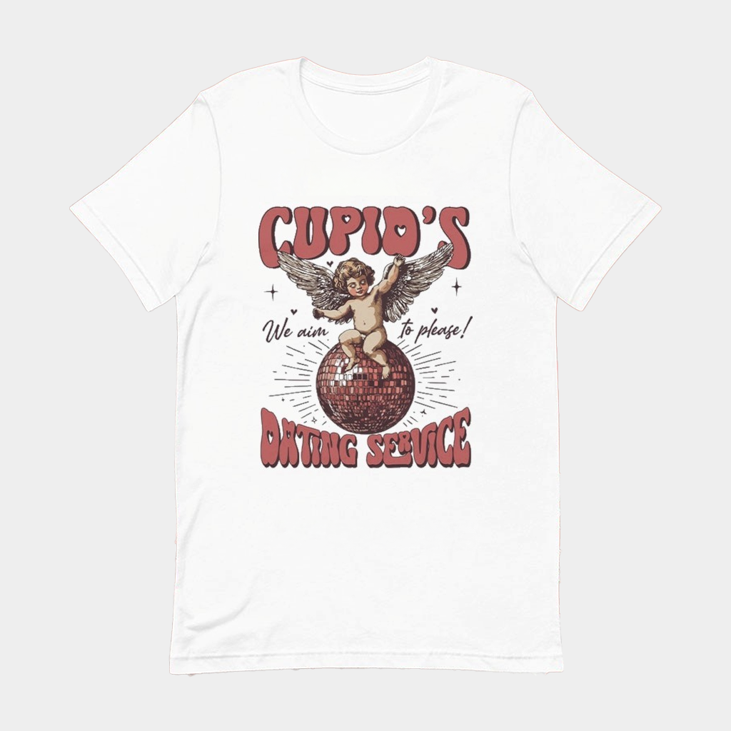Cupid's Dating Service We Ain't To Please Disco T-Shirt Valentines Gifts For Him
