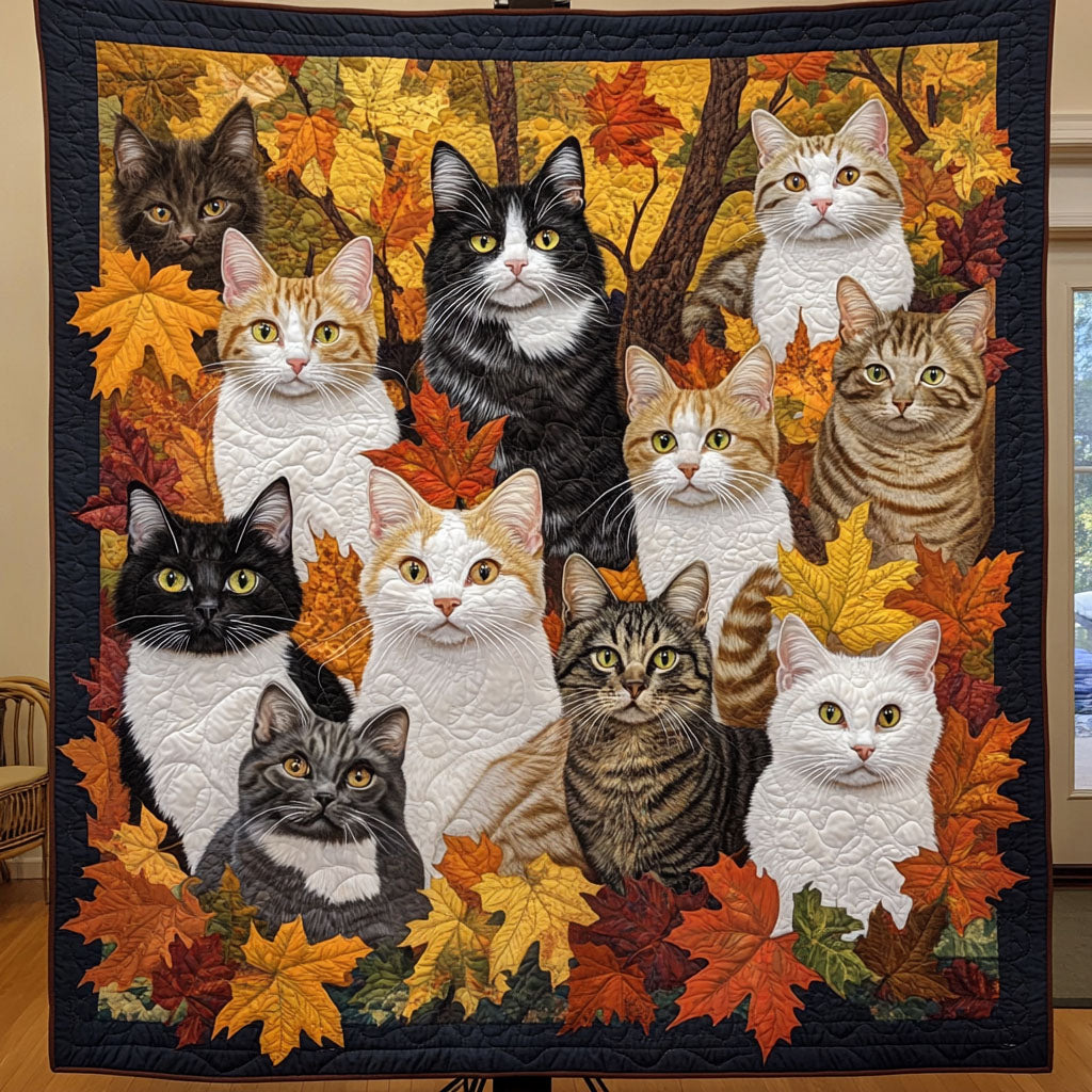 Curious Cats Corner Quilted Blanket Gifts For Cat Owners