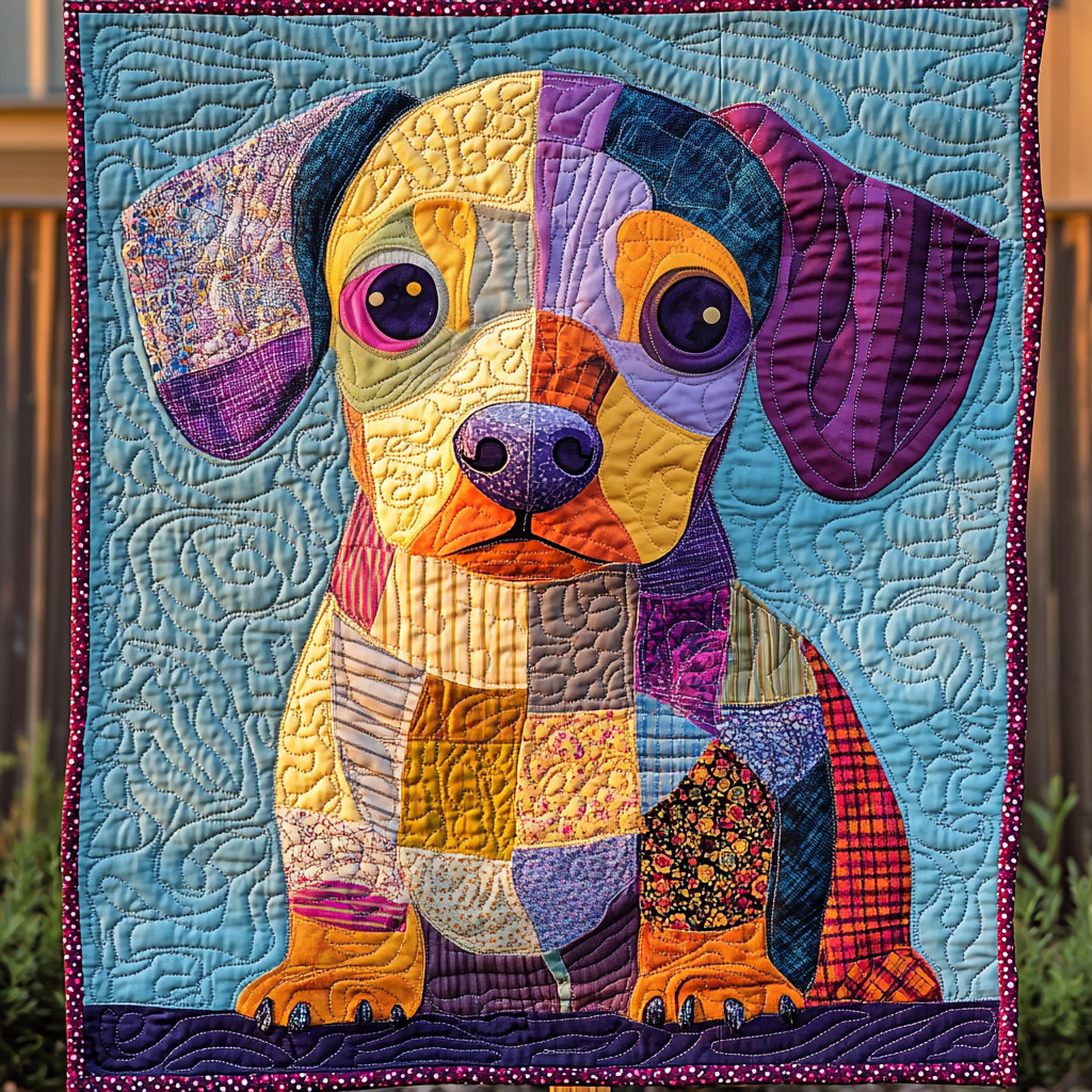 Curious Sausage Quilted Blanket Best Gifts For Dog Owners