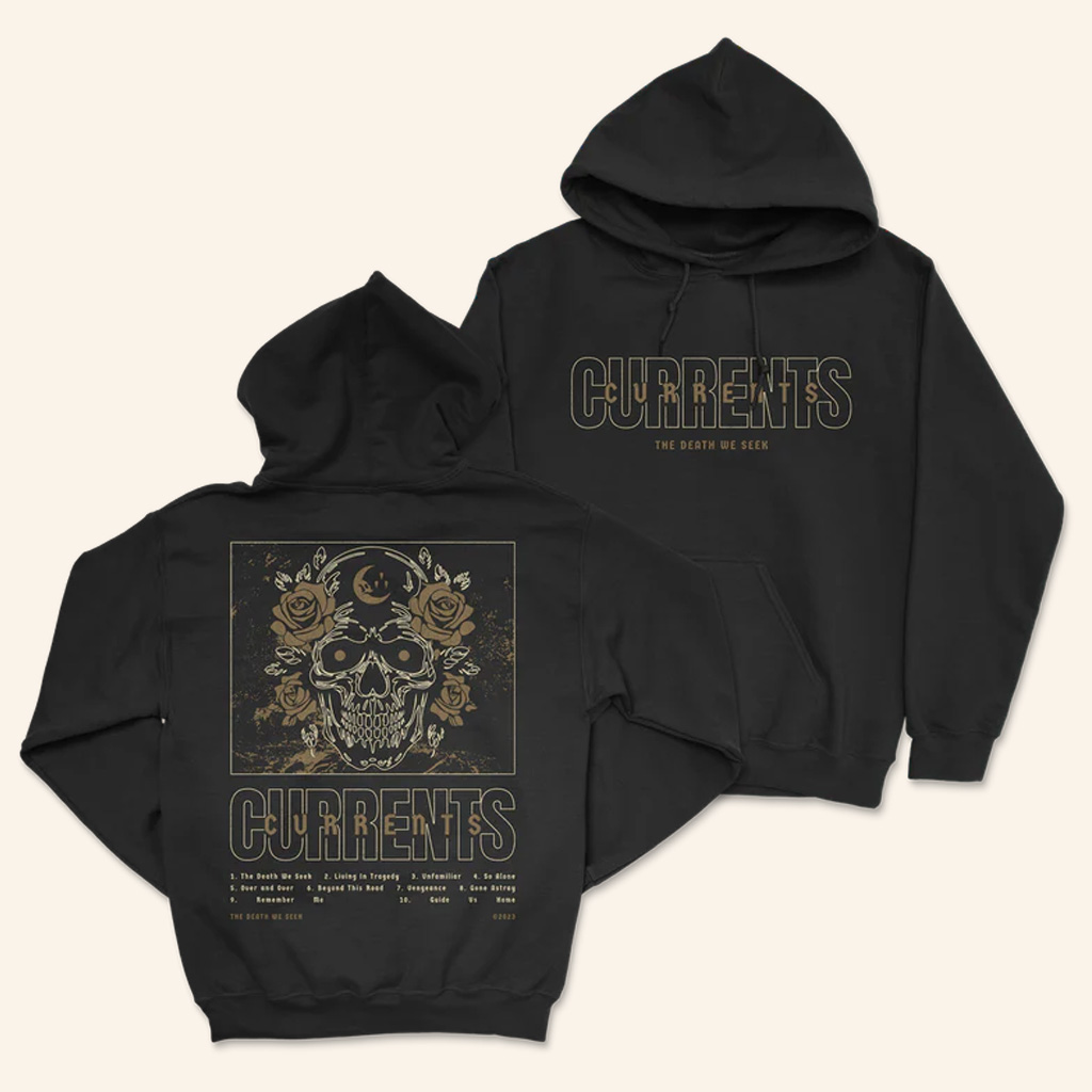 Currents Band Merch Skull And Rose Hoodie Dad Christmas Gifts Currents Band Merch Skull And Rose Hoodie Dad Christmas Gifts