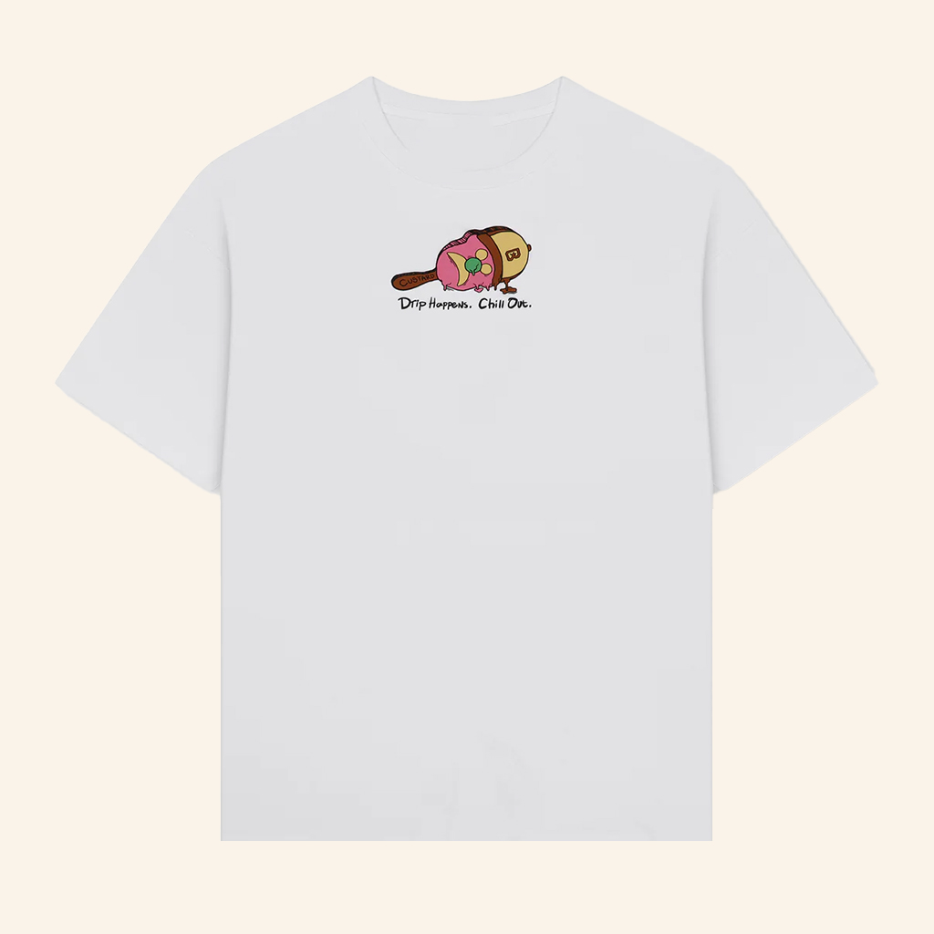 Custard Clothing Merch Drip Happens Chill Out T-Shirt Gifts For Besties