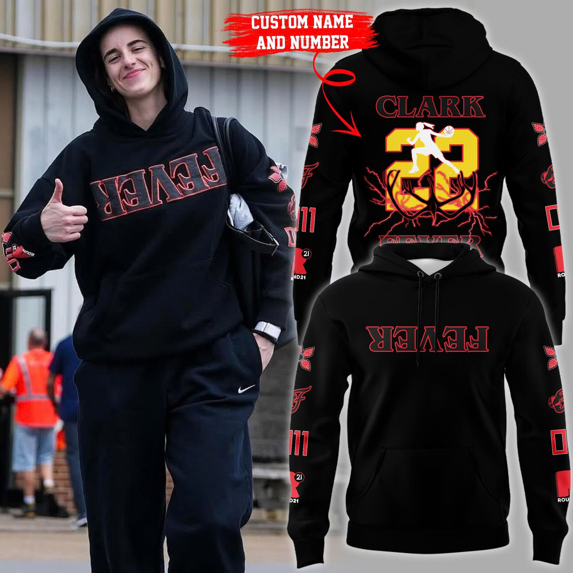 Custom 22 Clark Fever Stranger Things Limited Edition Hoodie Gift Ideas For Husband