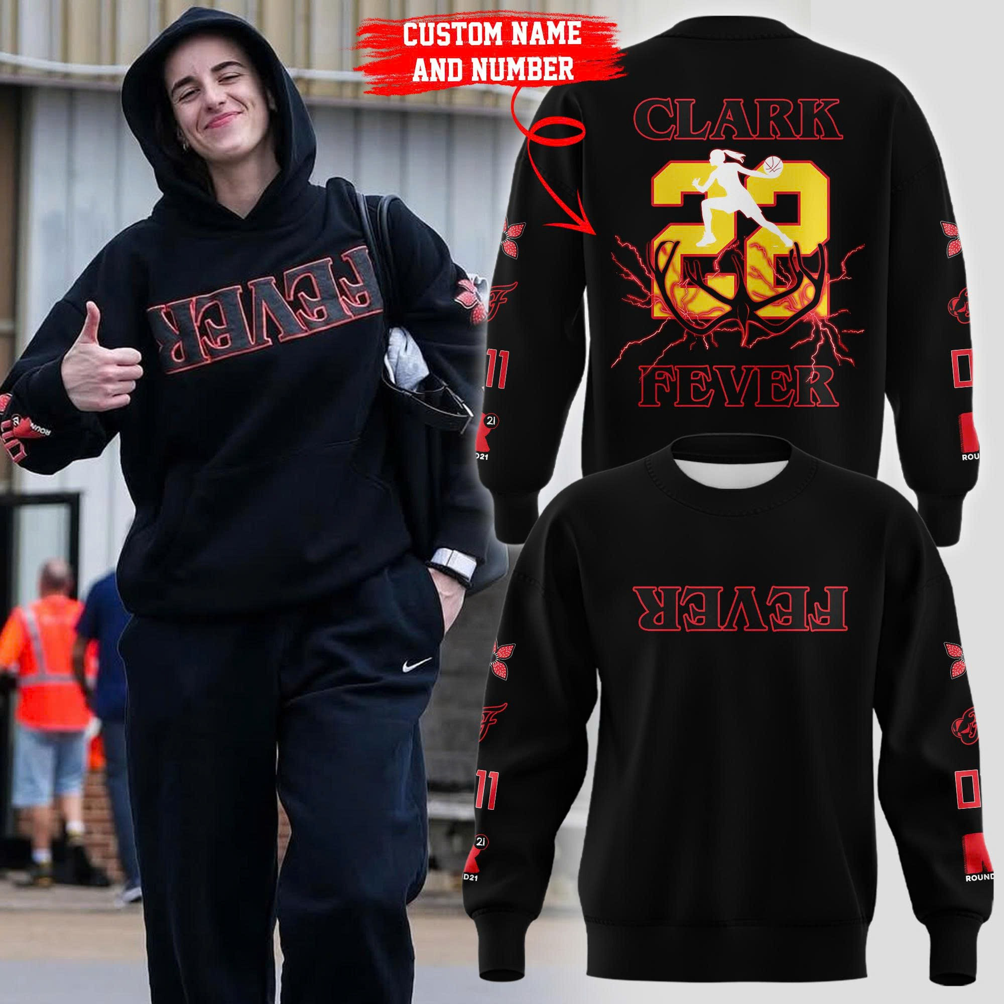 Custom 22 Clark Fever Stranger Things Limited Edition Sweatshirt Gift Ideas For Husband