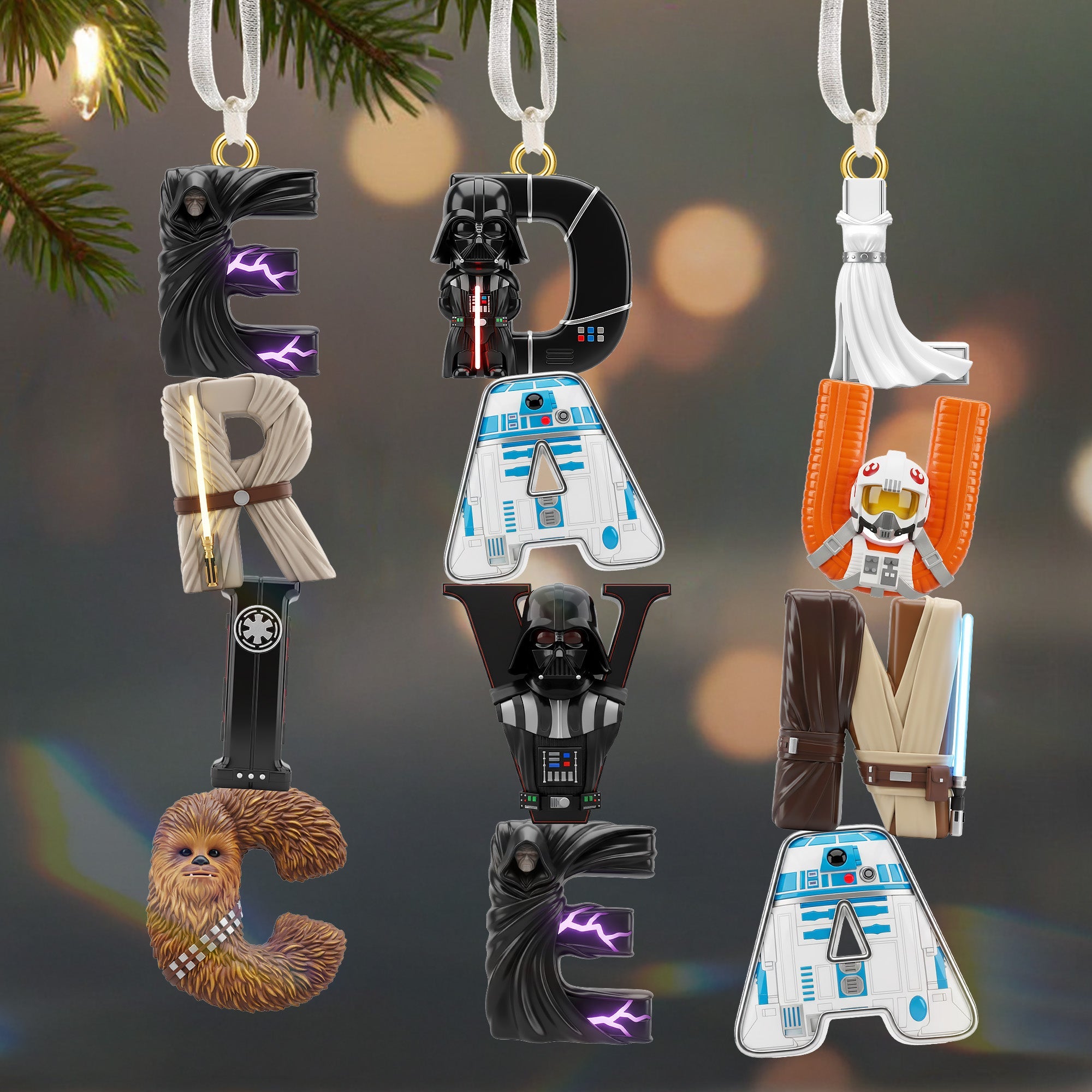 Custom Alphabet Letter Ornament Personalized Christmas Gifts - Christmas Ornament Gift Idea