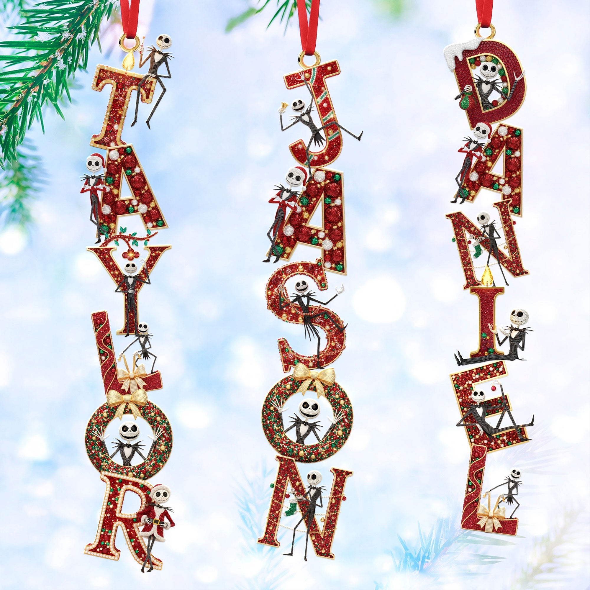 Custom Alphabet Letter Ornament Personalized Christmas Gifts - Holiday Season Gift Idea
