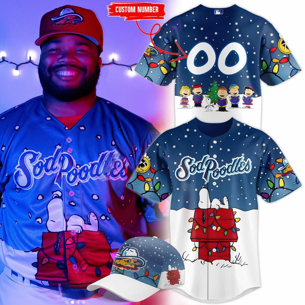 Custom Amarillo Sod Poodles Christmas in July Limited Edition Baseball Jersey Present For Husband