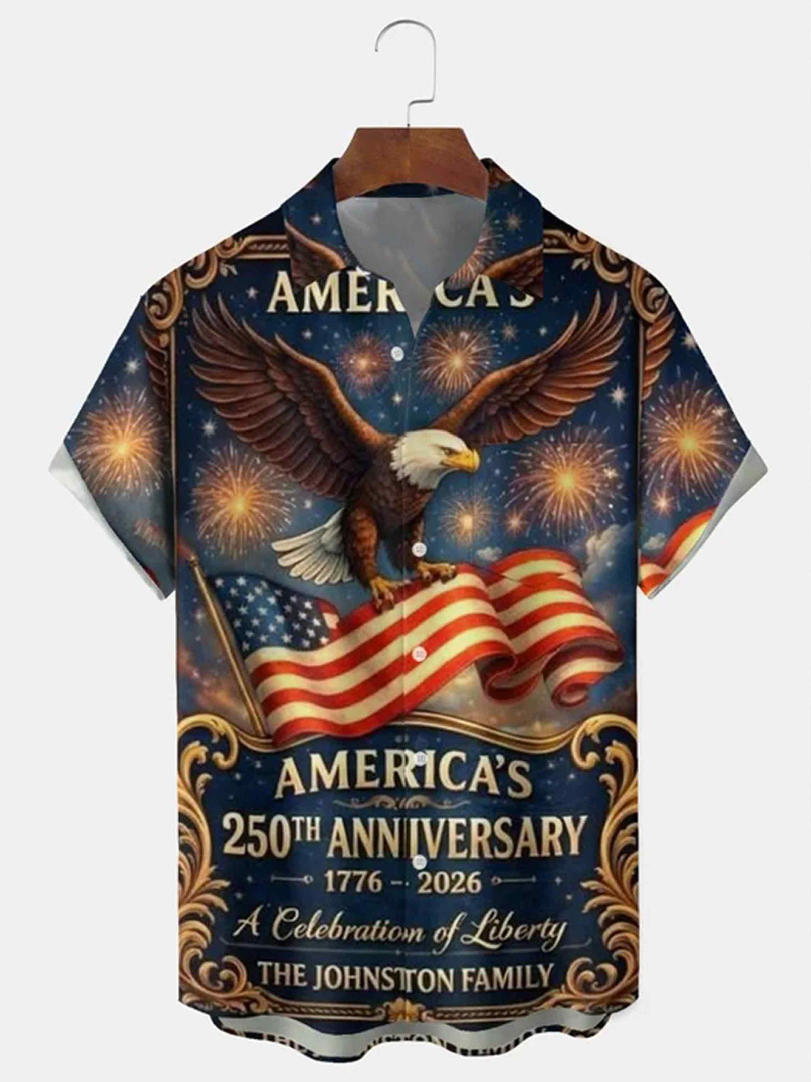 Custom America 250th Anniversary Button Shirt A Celebration Of Liberty Merch Gift Ideas