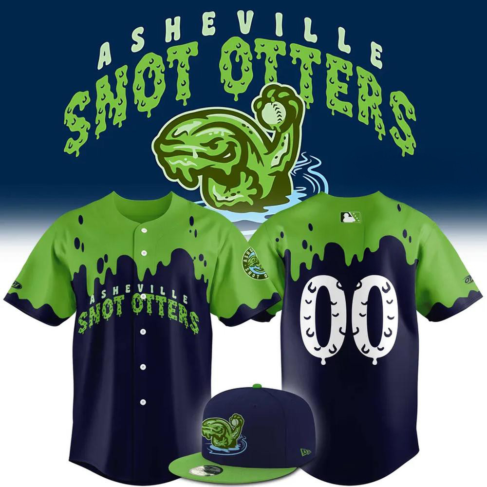 Custom Asheville Tourists Snot Otters Limited Edition Baseball Jersey Gift For Fans