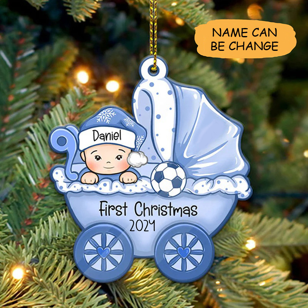 Custom Baby's First Christmas Ornament 1st Christmas Ornament Xmas Decor