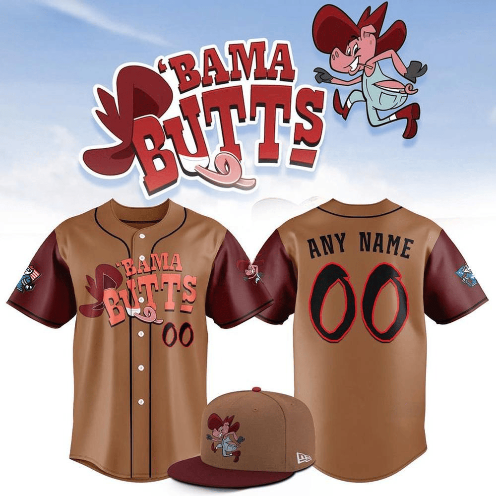 Custom Bama Butts Rocket City Trash Pandas Limited Edition Baseball Jersey Gifts For Him