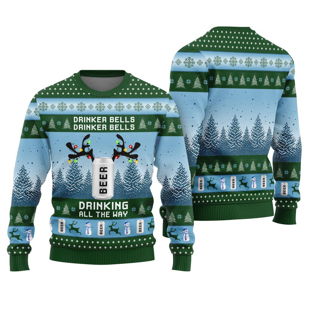 Custom Beer Ugly Christmas Sweater Adults Christmas Vacation Sweater