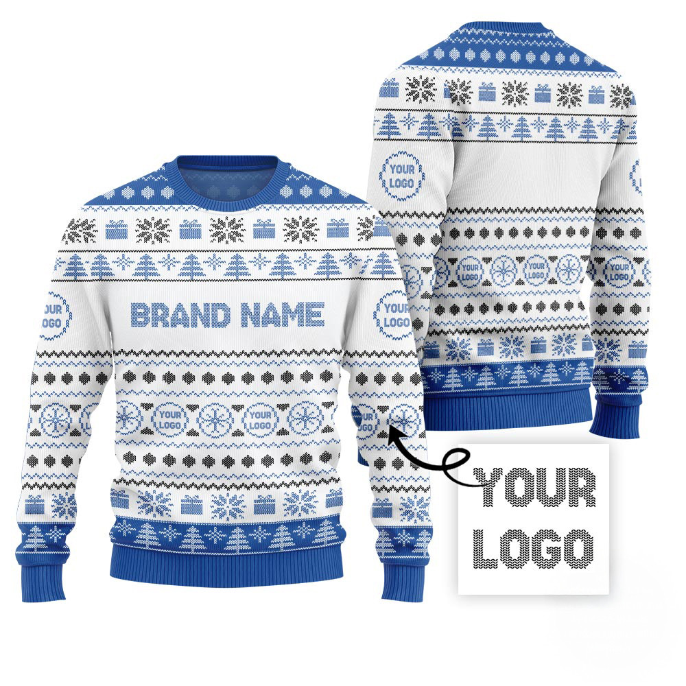Custom Brand Name Ugly Xmas Sweater Christmas Sweater Gift
