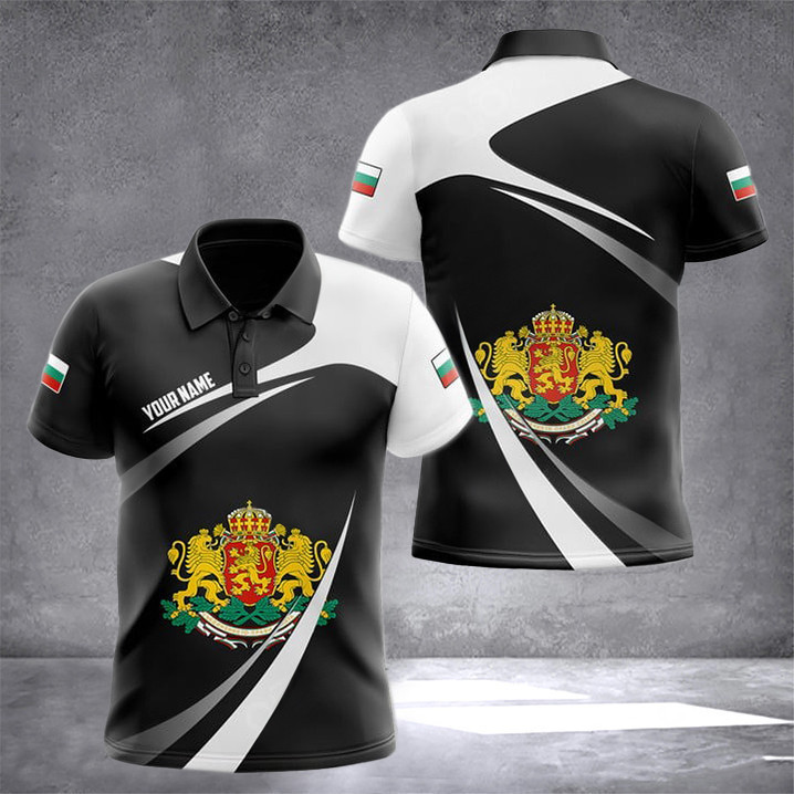Custom Bulgaria Coat Of Arms Polo Shirt Bulgaria Clothing Bulgarian Gifts Ideas