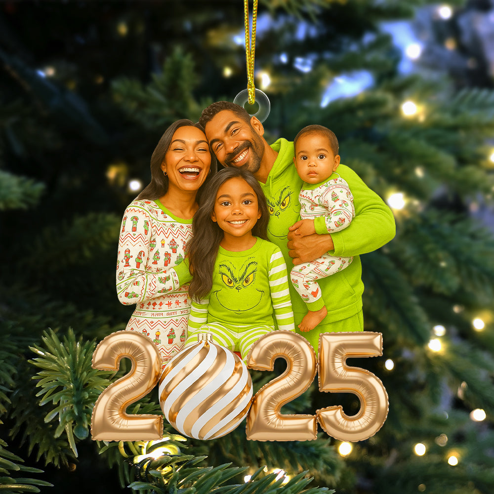 Custom Caricature Photo Personalized Gifts For Family Christmas Ornament - Xmas Home Decoration Gift