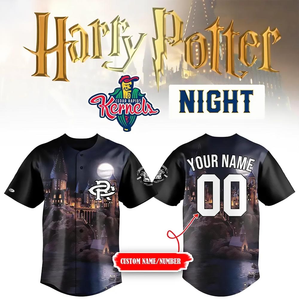 Custom Cedar Rapids Kernels 2025 Harry Potter Night Baseball Jersey Gifts For Fans