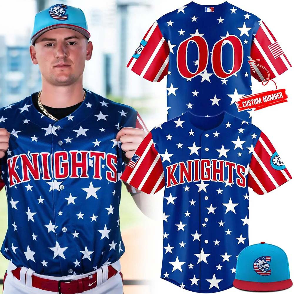 Custom Charlotte Knights Independence Day 2025 Limited Edition Baseball Jersey Gifts For Husband