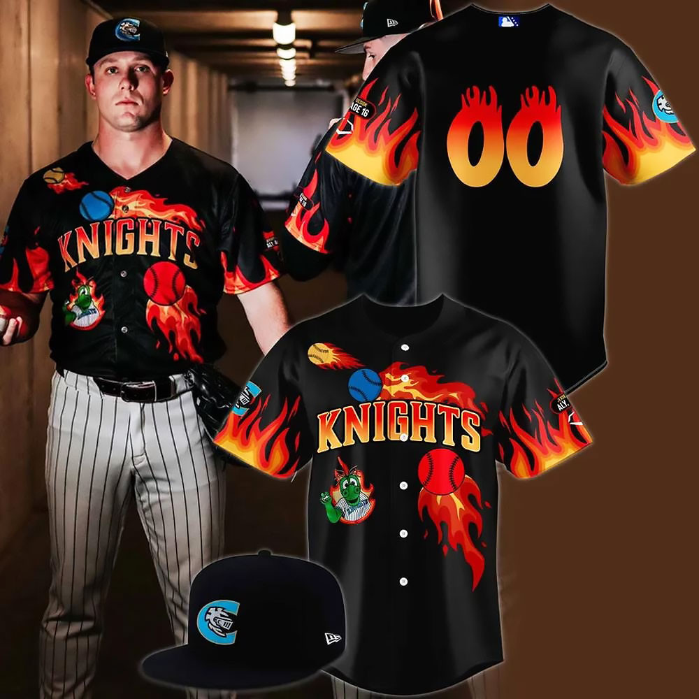 Custom Charlotte Knights x Aly Levine Children's Hospital Night Limited Edition Baseball Jersey