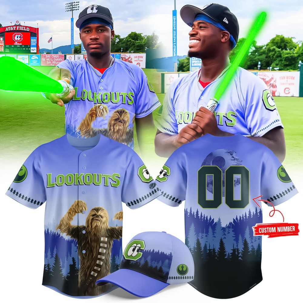 Custom Chattanooga Lookouts Star Wars Limited Edition Baseball Jersey Gifts For Baseball Fans