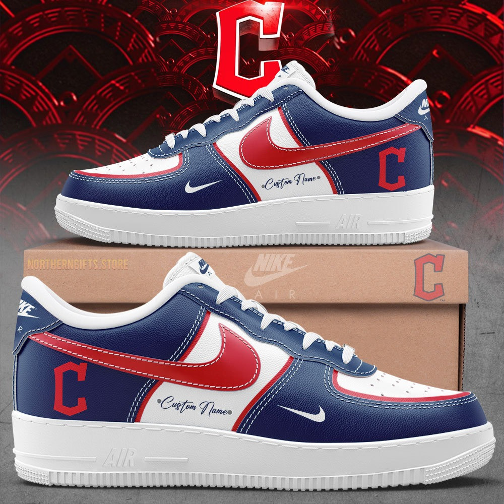 Custom Cleveland Guardians Air Force 1 Shoes Sneakers Merchandise Unique Fan Gifts