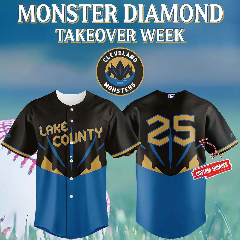 Custom Cleveland Monsters Diamond Takeover Week 2025 Limited Baseball Jersey Gifts For Dudes