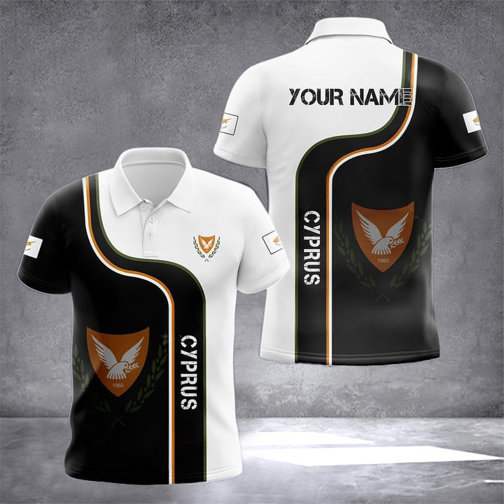 Custom Cyprus Coat Of Arms Polo Shirt Cypriot Clothing Gifts For Cypriot