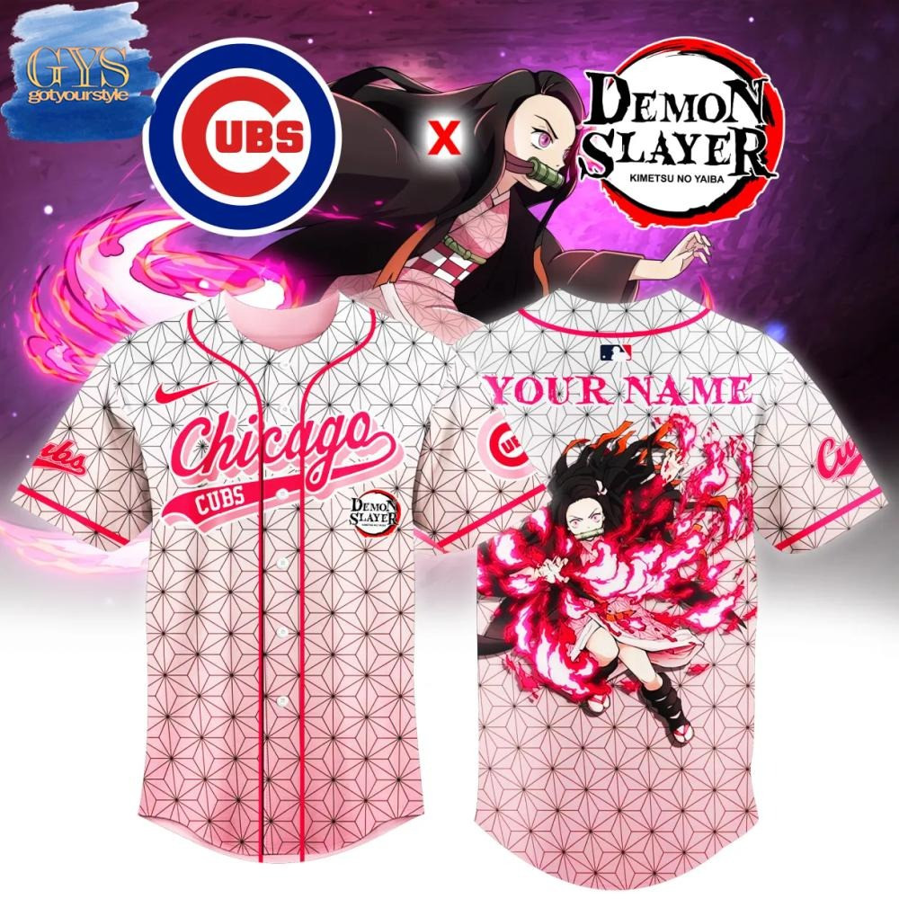 Custom Demon Slayer x MLB Baseball Jersey Editions Limited Gift For Anime Lovers